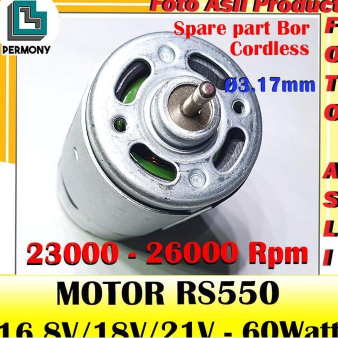 DINAMO RS-550 MOTOR RS550 RS 550 DYNAMO BOR TANGAN CORDLESS