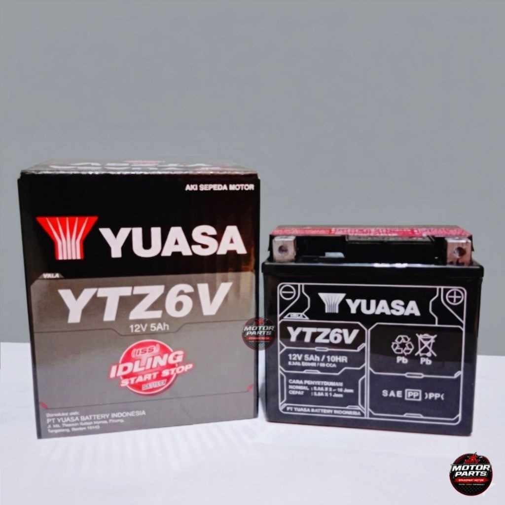 (READY) AKI YUASA YTZ6V 12V 5Ah // AKI ORIGINAL YUASA