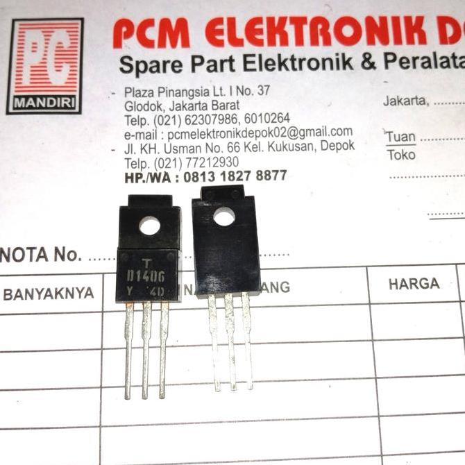 D1406 2SD1406 D 1406 2SD 2 SD1406 TR ORIGINAL TRANSISTOR TO220 TO-220 D'90