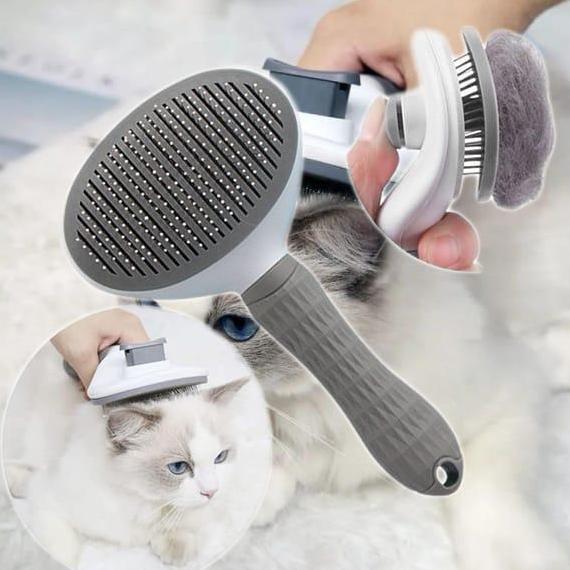 Pet Slicker Brush Pakeway T10 Self Cleaning Slicker Brush Dog Cat