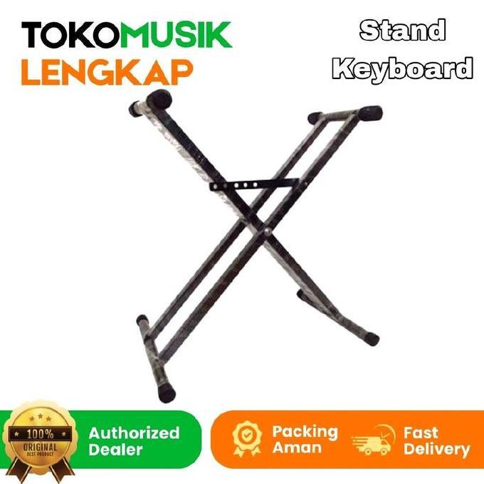 ovanjami90 - stand double keyboard stand keyboard double kaki kokoh kaki piano