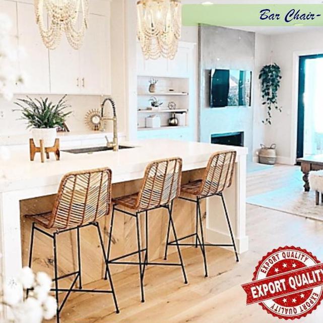 Kursi Bar Rotan/ Rattan Barstool - Kualitas Ekspor