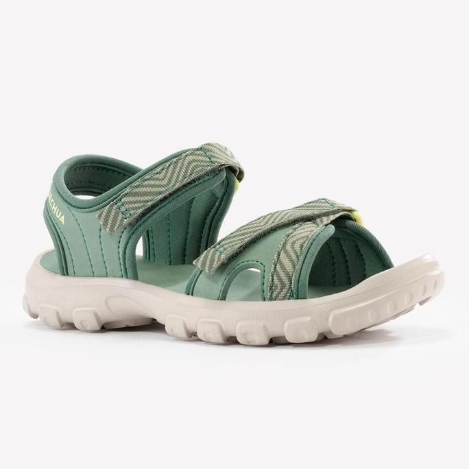 DECATHLON QUECHUA SANDAL HIKING ANAK MH100 - HIJAU - 8881773