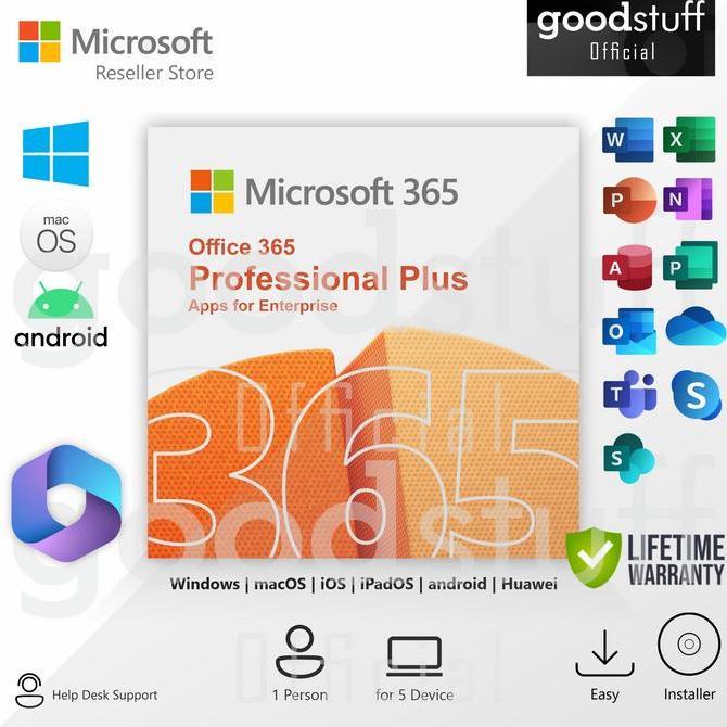 Microsoft Office 365 Pro Plus Original Lisensi