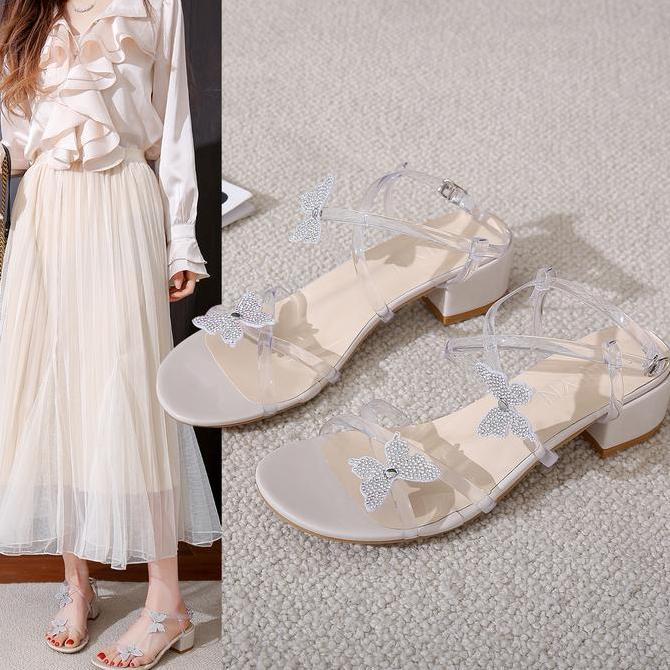 SH-111 [Sepatu DNY] Heels Cewek Terbaru Kekinian Korean Style Sepatu Hak Tinggi Blink Wanita
