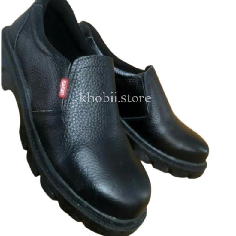 Sepatu Safety Pria Sepatu Safety Boots Kickers Ujung Besi
