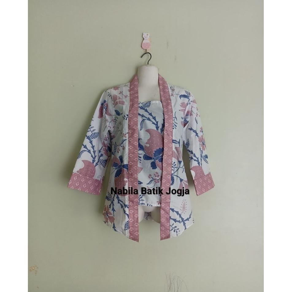 Blus Batik Model Kebaya Kutubaru / Kebaya Batik Katun