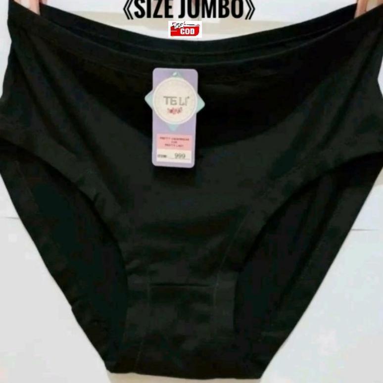 ORIGINAL Teli Celana Dalam Wanita Jumbo Impor Isi 6pcs By Sorex