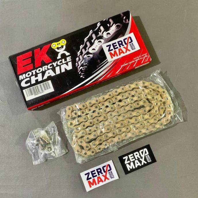 Rantai Ek Chain Japan Sro Oring O Ring 420 420-110L 420-110 Gold