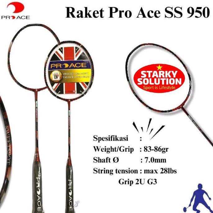 Raket Badminton Pro Ace Ss950 Sweet Spot Bulutangkis Racket Proace Ss 950 Original