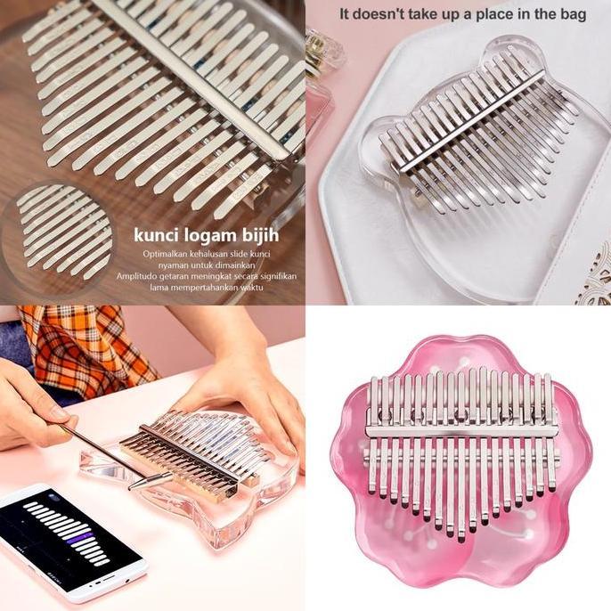 alat Musik Kalimba 17 keys Acrylic BONUS Tas / Kalimba17 Key untuk pe PM