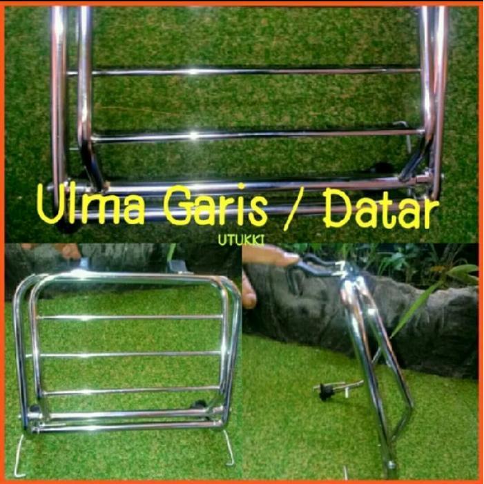 Frontrack Vespa Ulma Rak Depan Ulma Vespa Super Sprint Chrome Hitam Original Dan Terpercaya
