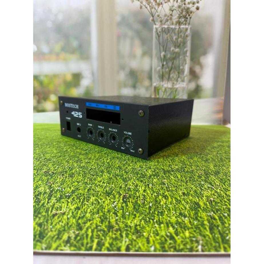 W425 W 425 BOX BOK POWER AMPLI FIER AMPLIFIER MINI USB MP3  BLUETOOTH BESI DIMENSI PANJANG 22CM LEBA