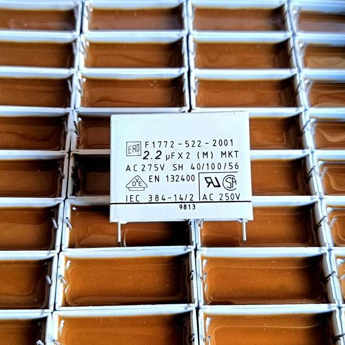 MKM MKT KAPASITOR 2,2UF 2.2UF X2 275V PICTH 3.8CM ERO VISHAY PORTUGAL TKEDRO