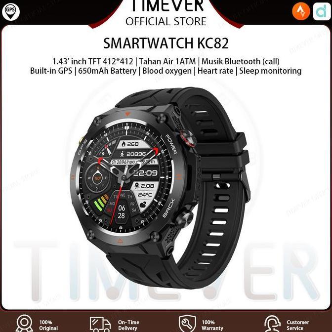TIMEVER KC82 |  Built-in GPS | 650 mah jam tangan pintar | tahan air 1ATM | jam tangan militer | ket