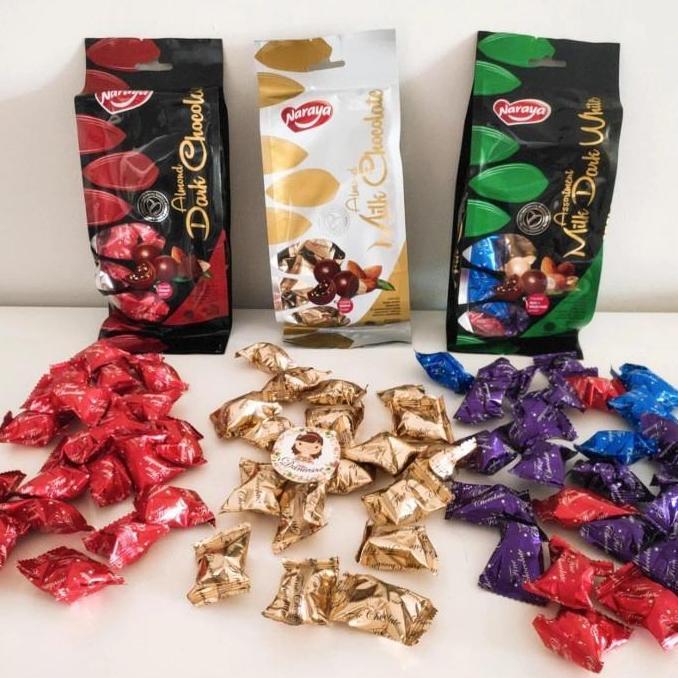 NARAYA CHOCOLATE ALMOND BAG 200GR Coklat DS