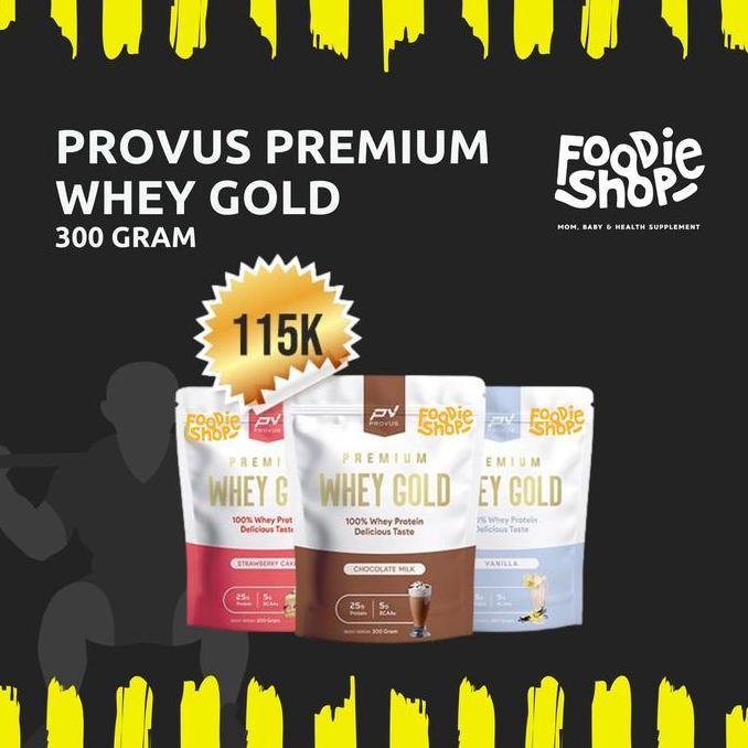 Provus Premium Whey Gold 300 Gram | Provus Pwg Whey Protein Concentrate