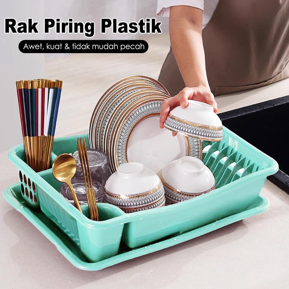 MLYO - Rak Piring Plastik Rak Piring Wastafel