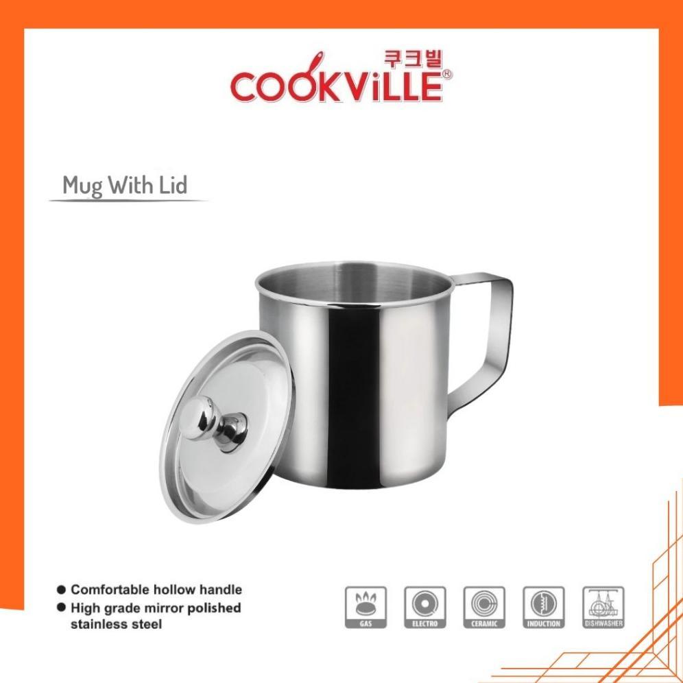 Cookville Mug Stainless Steel W/Cover Korea