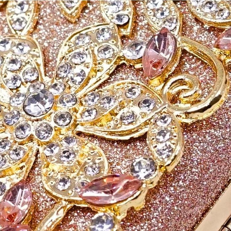 Waiwai Tas Pesta Wanita Diamond Mewah 22042 Clutch