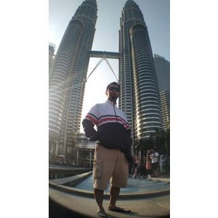 Official Jaket Tracktop Casuall Putih Navy List Merah Rojali Stm