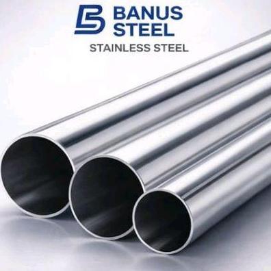 Pipa 1" inch stainless ornamen kilap tebal 1,2 mm
