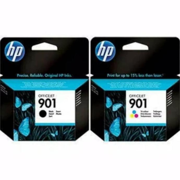 BEBAS ONGKIR - TINTA HP 901 BLACK + HP 901 TRI COLOUR ORIGINAL