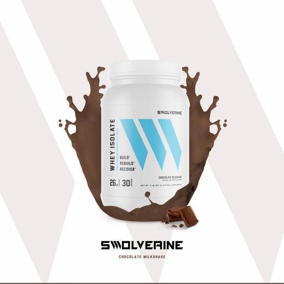 Swolverine Whey Protein Isolate 30 Servings 26G Protein 2 Lb Usa