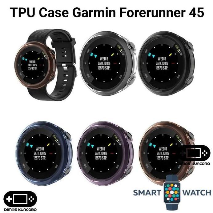 TPU Case Garmin Forerunner 45 silicone silicon casing protector garmin forerunner fr 45 45s