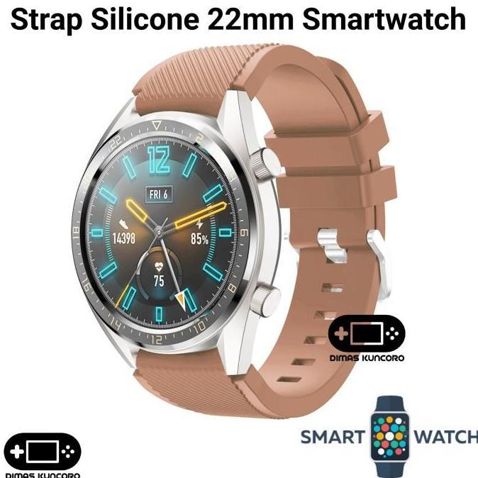 Strap Silicone 22mm Silikon Fossil Gen 5 5E 44mm Tali Jam Smartwatch