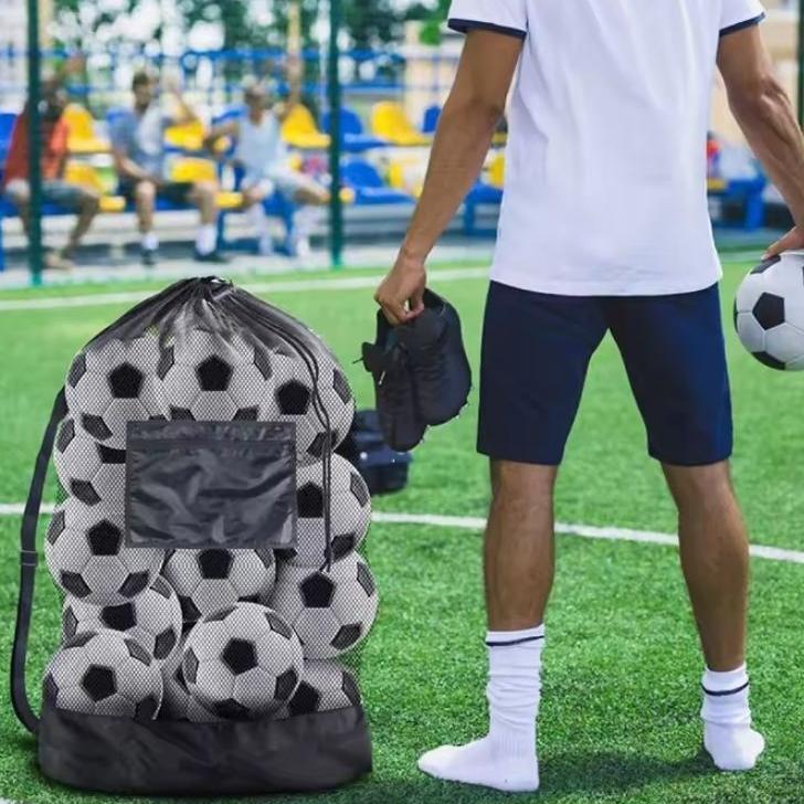 Tas Bola Jaring Besar ,Tas Serut Untuk Penyimpanan Tas Latihan Sepak Bola ,Basket ,Voli Dll