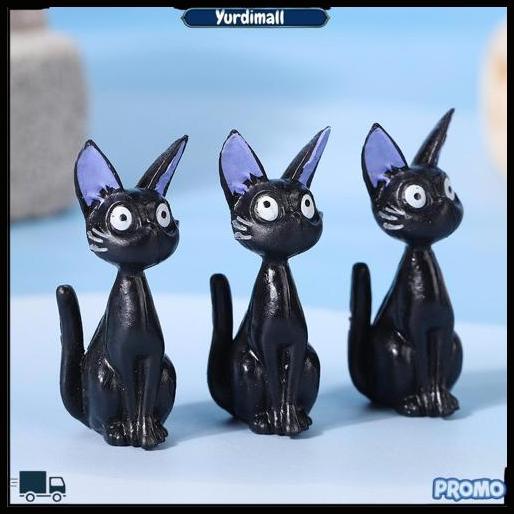 Jiji Kiki'S Delivery Service Cat Kiki Jiji Firgure Pajangan Dekorasi Resin Rumah Zakka Pengiriman Ce