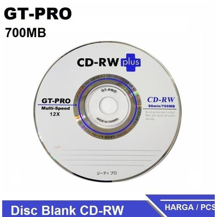 CD-RW Plus GT Pro Plus & Siamese Fighting Fish / CD Kosong Disc Blank / Compact Disc (CD) GT PRO CD-