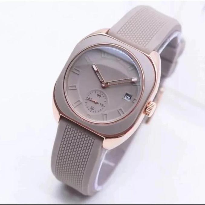 JAM TANGAN PROMO DI BAWAH 50 rb  Analog Strap Rubber Varian Chrono Aktif