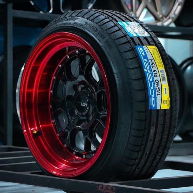 Terlaris Harga Paket Velg Hsr Numero Ring15X8/9 Plus Ban 175/50 R15 Accelera