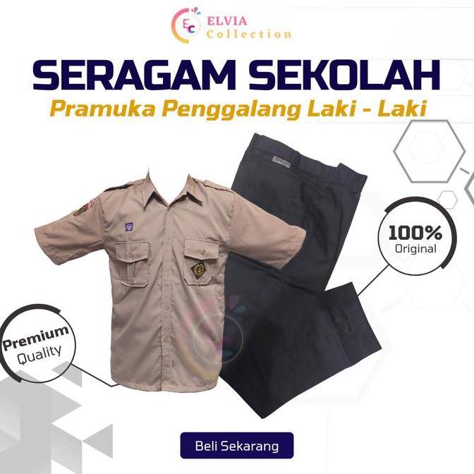 Elvia Seragam - Seragam Pramuka Pendek Laki Laki Smp Sma - Pramuka Cowo Smp Sma - Pramuka Penggalang