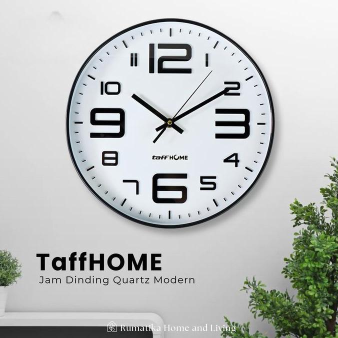 sajakalana4 - jam dinding ruangan model quartz angka modern minimalis silent movement  29 cm jam din
