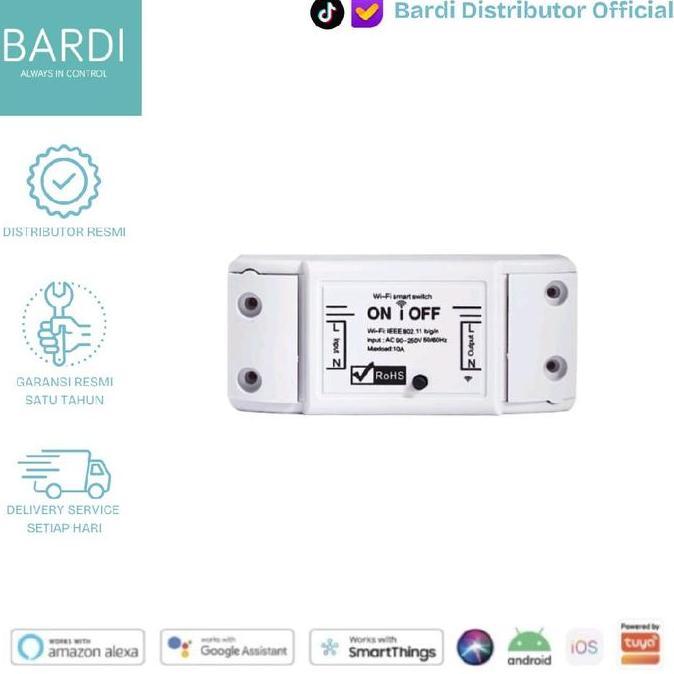 BARDI BREAKER ON OFF SAKLAR WIFI SWITCH IOT SMART HOME