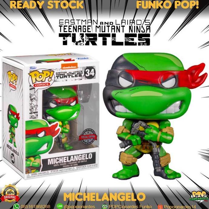 Funko POP Comics Teenage Mutant Ninja Turtle - Michaelangelo Comic #34