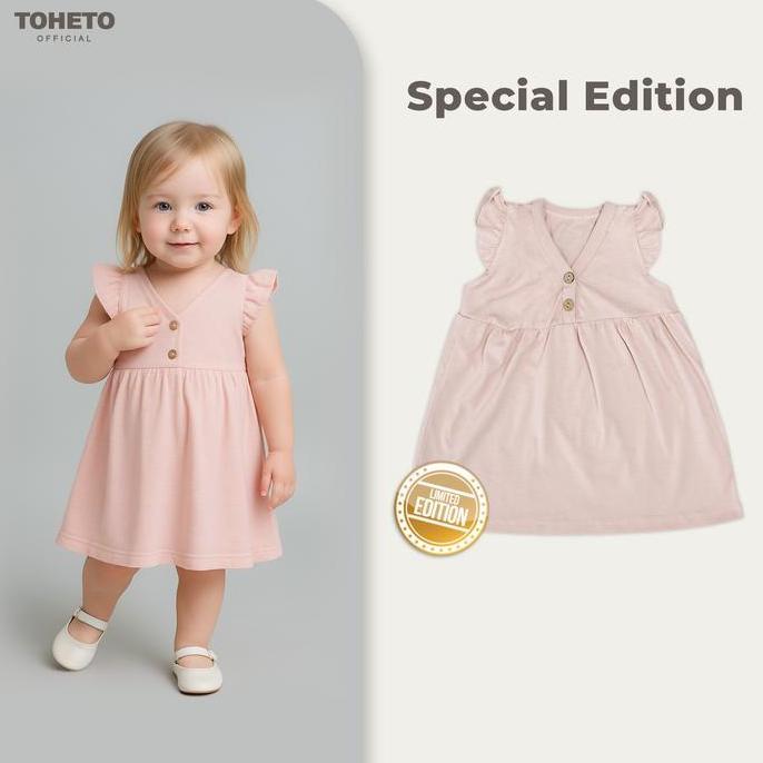 Toheto - Dress Anak Lengan Ruffle Special Edition