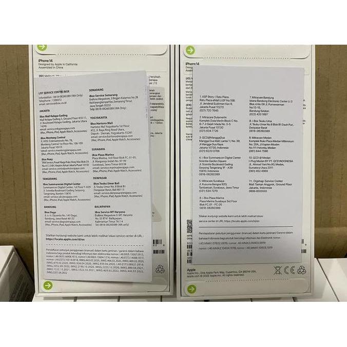 Comunicazione- Apple Iphone 14 - Garansi Resmi Apple Indonesia