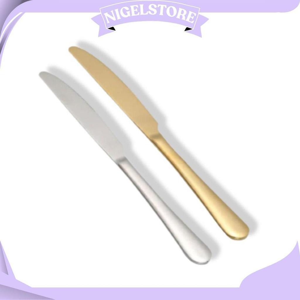Pisau Makan Stainless Steel / Steak Knife Stainless Steel / Pisau Steak Hotel Tebal Panjang Kokoh / 