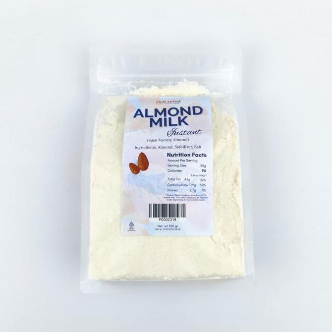 retnokosvera54 - almond milk instant 500gr club sehat | susu almond bubuk vegan dairy free hemat bes