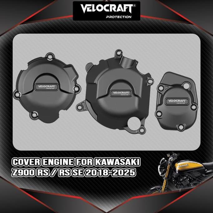 suprapto.cz / VELOCRAFT Cover Engine Motor Kawasaki Z900 Z 900 2017-2025 Z900RS 2018-2025Case Pelind