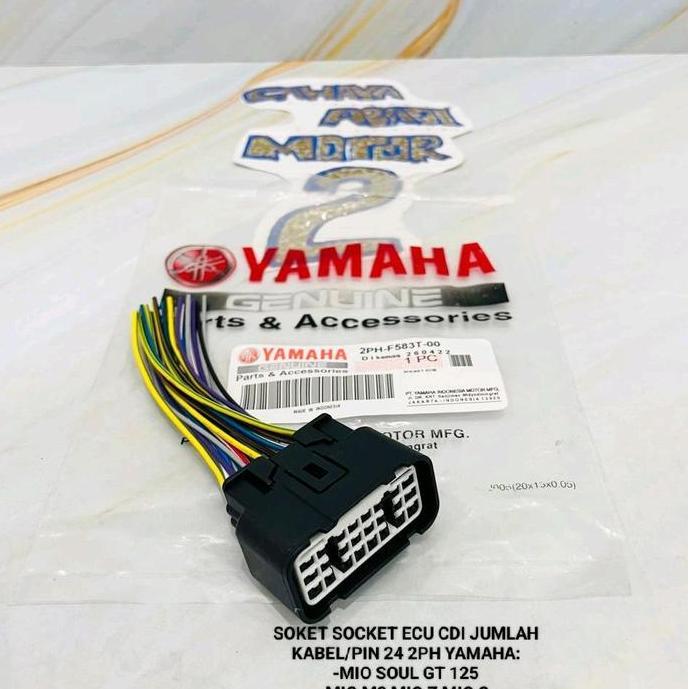 zoroberkah / SOKET ECU ECCU CDI MIO M3 MIO SOUL GT 125 FINO FI 125 KABEL 24 ORIGINAL PRODUK Diskon