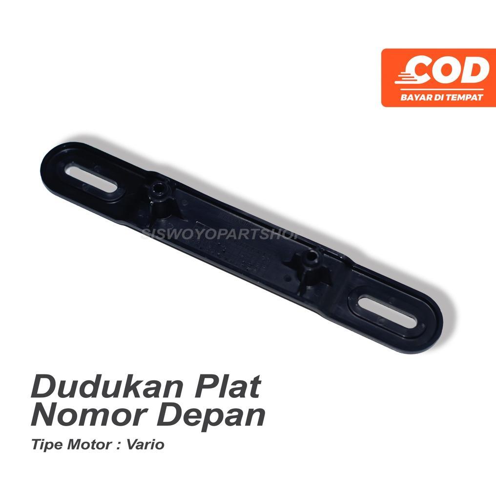 DUDUKAN PLAT NOMER / BRAKET PLAT NOMOR DEPAN BAHAN PLASTIK UNTUK MOTOR VARIO 150/VARIO 125