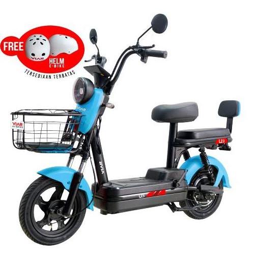 Terlaris Sepeda Listrik Viar U3 Free 1 Helm [Jabodetabek]