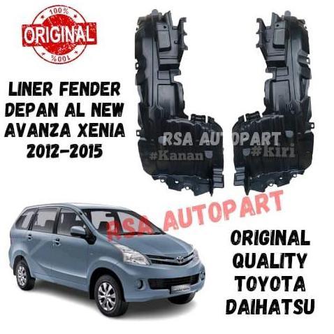 Promo Liner Fender Depan Spatboar All New Avanza & Xenia Tahun 2012 2013 2014 2015 Original Cod