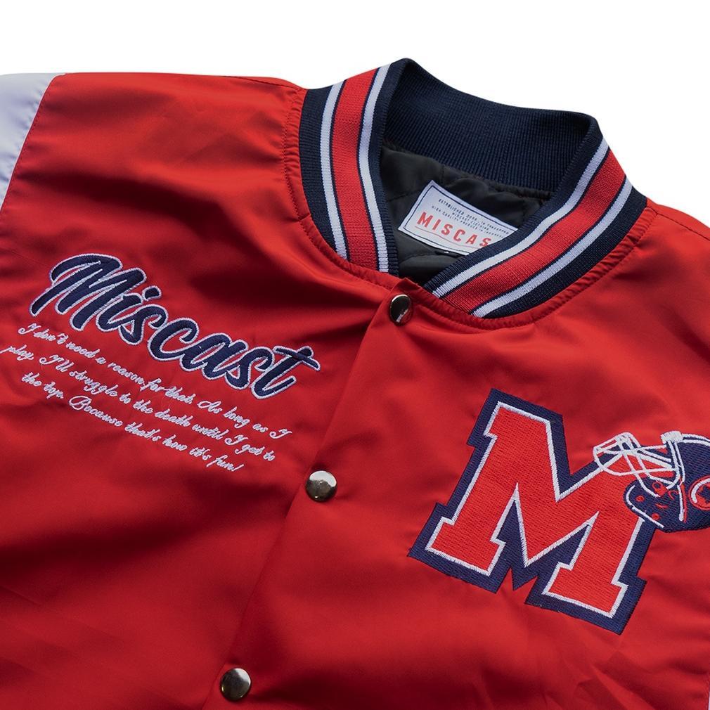 LIMITED MISCAST VARSITY JAKET VINTAGE ETERNAL RED