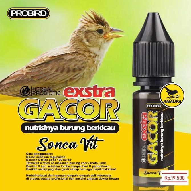 Extra Gacor Vitamin Burung Berkicau Sonca Vit Branjangan - Probird - Anaupa Allshop